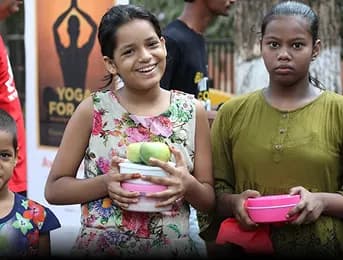 Children supported through The Yoga Institute initiatives