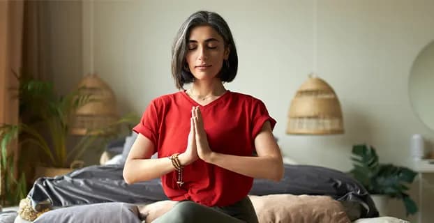 Man in yoga pose